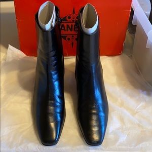 Black Napa Leather Boots